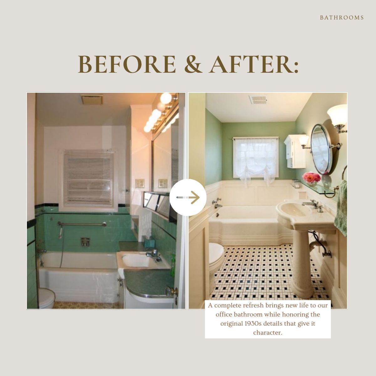 Bathroom before remodel