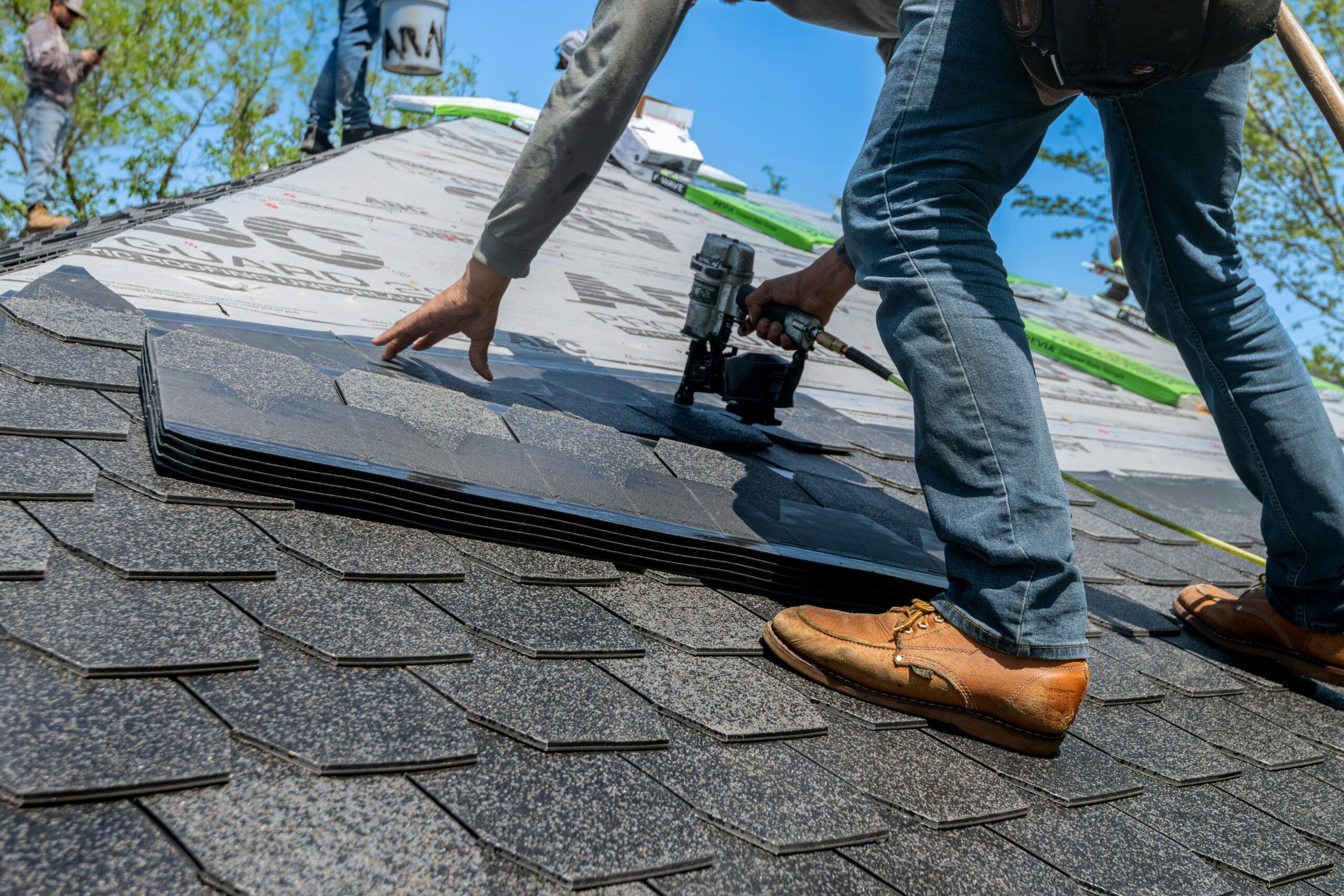 Roofing installation project